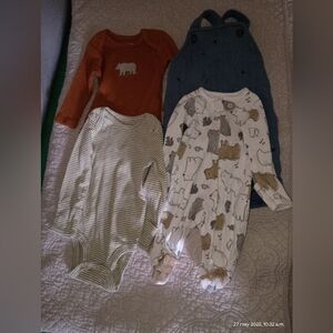 Carter's Kids Pajama Set - Orange, Blue, White, Green